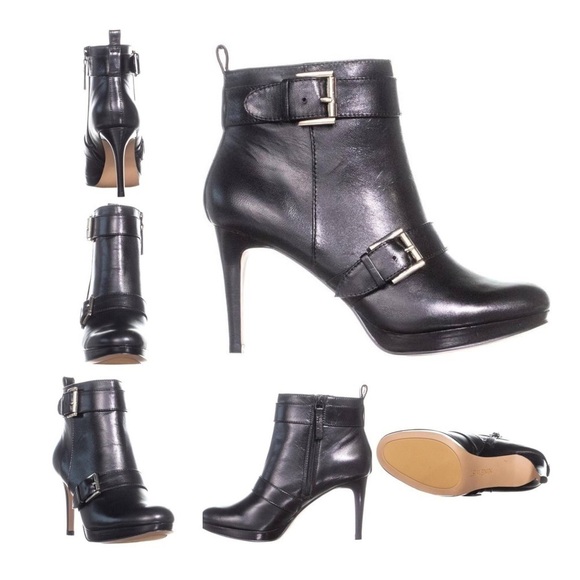 NINE west electric platform ankle boots - black - Picture 1 of 8